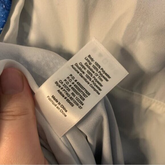 Aritzia Talula Peekaboo Maxi Dress Blue White XS - Picture 8 of 12